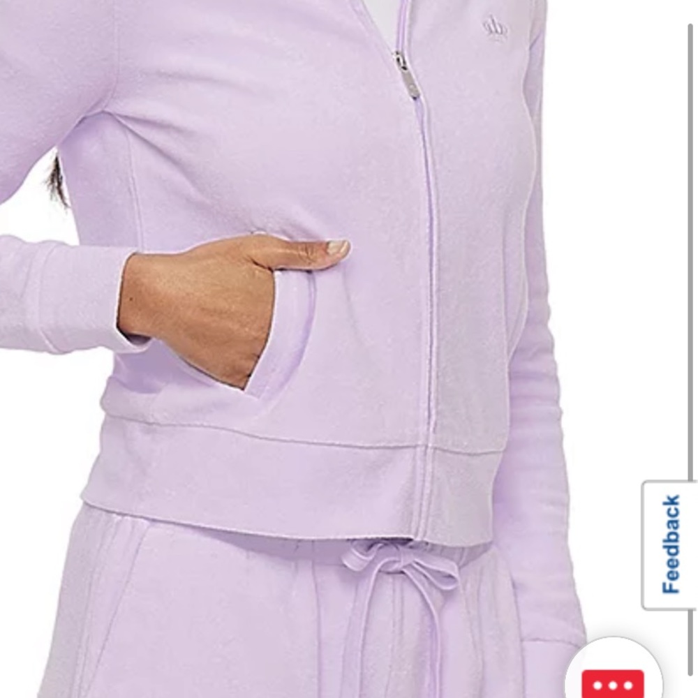 Juicy Couture Zip front top - Picture 2 of 5